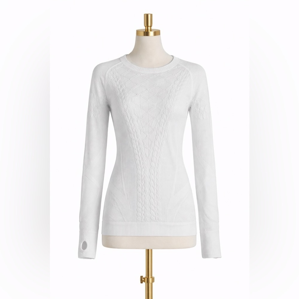 Lululemon Athletica White Long Sleeve Top